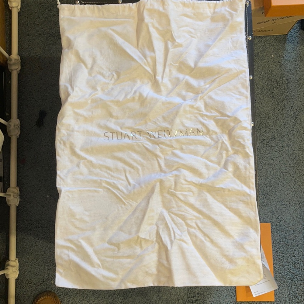 Large white Stuart Weitzman dust bag